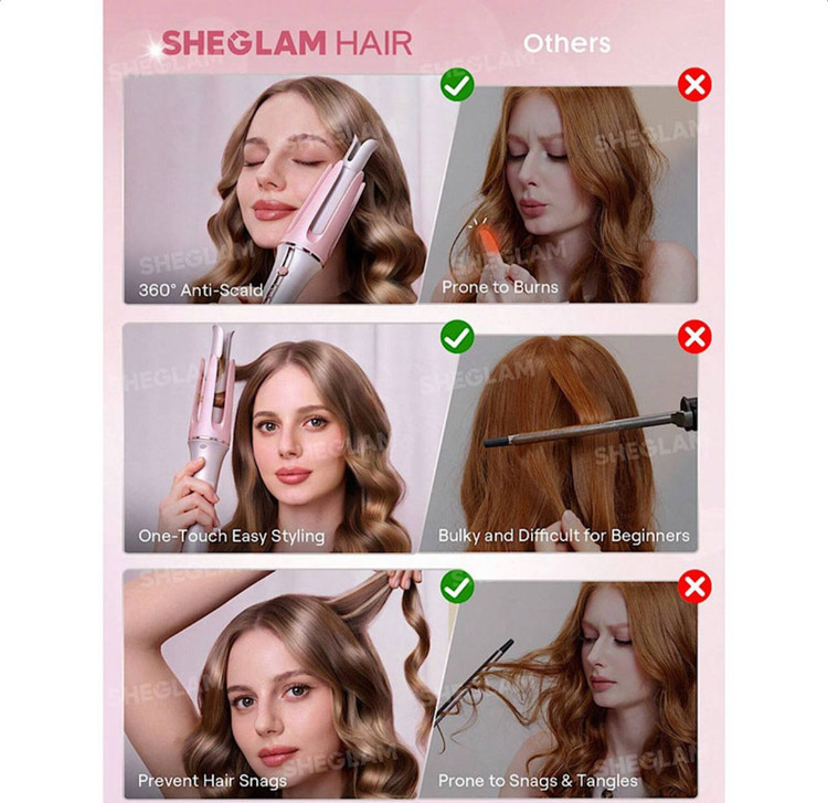 دستگاه کرلی صورتی شیگلم مدل Cupid’s Charm سایز 25.32.19