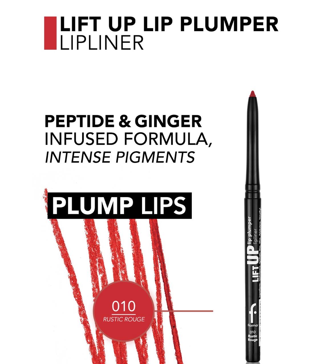 مداد لب لیفت آپ لیپ پلامپر فلورمار (Lift Up Lip Plumper با اثر حجم‌دهی و ماندگاری طولانی)