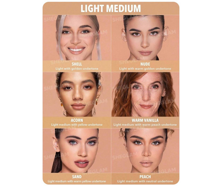 کرم پودر مات شیگلم SHEGLAM مدل COMPLEXION PRO