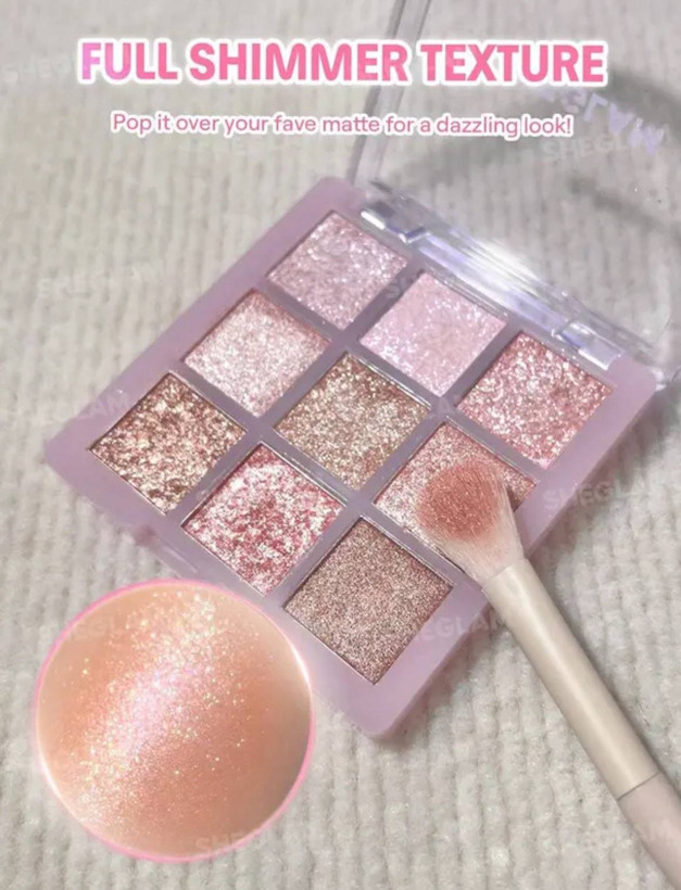 پالت سایه چشم ۹ رنگ شیگلم مدل Glimmer & Gleam