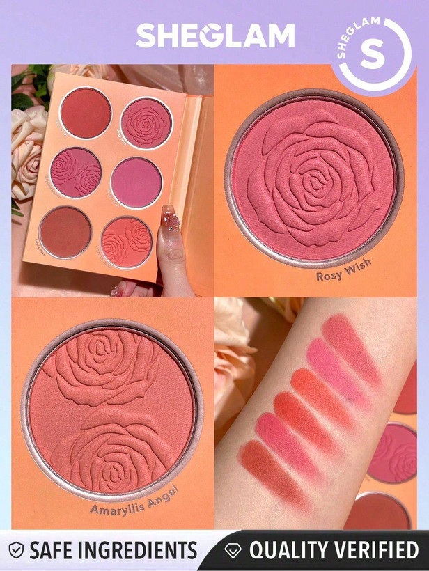 پالت رژگونه مدل FLORAL شیگلم