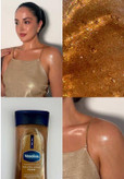 روغن ژل بدن شاین برنز وازلین Glazed and Glisten Golden Hour با درخشش وانیل و کاکائو