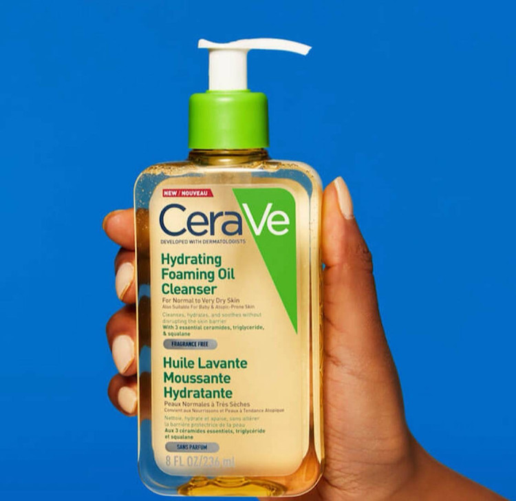 فوم شستشوی روغنی سراوی Cerave حاوی آبرسان پوست خشک و خیلی خشک