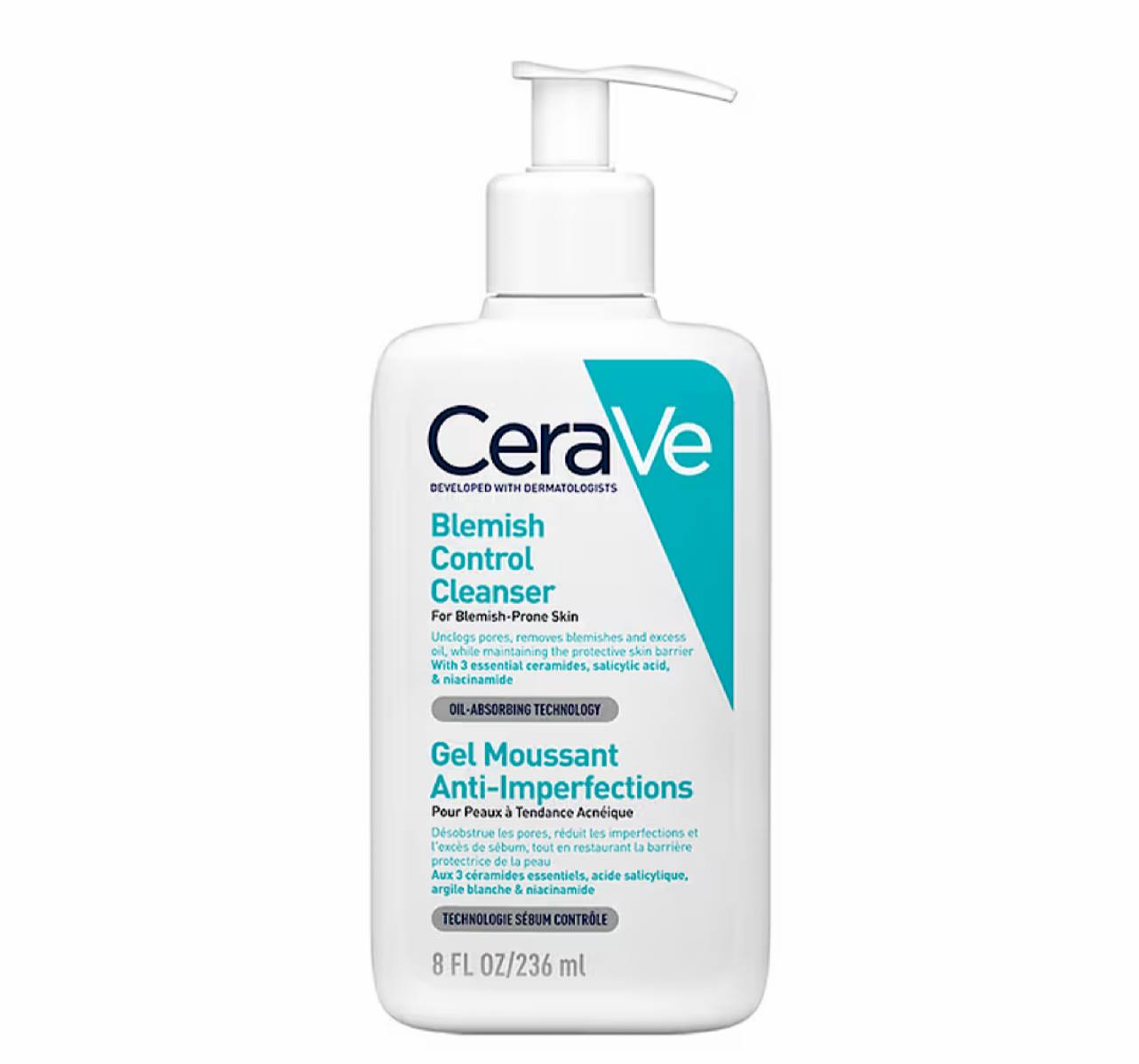 ژل شوینده ضد جوش و کنترل آکنه سراوی CeraVe مدل Blemish Control 473