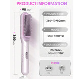 برس بخار شیگلم مدل Hydra Shot Steam Straightening Brush Pro | صافکننده حرفهای مو با فناوری بخار نانو