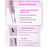 برس بخار شیگلم مدل Hydra Shot Steam Straightening Brush Pro | صافکننده حرفهای مو با فناوری بخار نانو