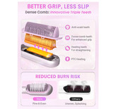 برس بخار شیگلم مدل Hydra Shot Steam Straightening Brush Pro | صافکننده حرفهای مو با فناوری بخار نانو