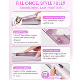 برس بخار شیگلم مدل Hydra Shot Steam Straightening Brush Pro | صافکننده حرفهای مو با فناوری بخار نانو