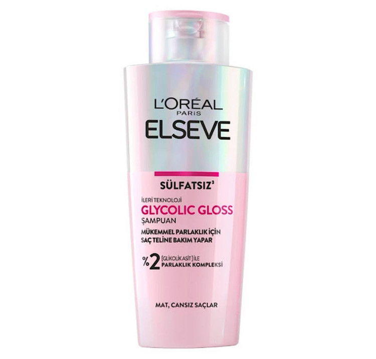 شامپو بدون سولفات براق کننده مو ELSEVE مدل GLYCOLIC GLOSS