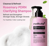 شامپو ضخیم کننده و خنک کننده پوست سر مدی کیوب مدل Rosemary PDRN